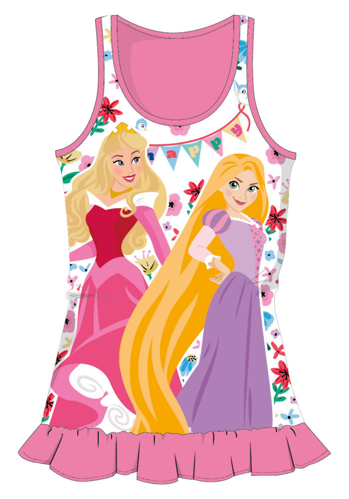 Disney Princesses summer cotton beach dress - pink - 98-0
