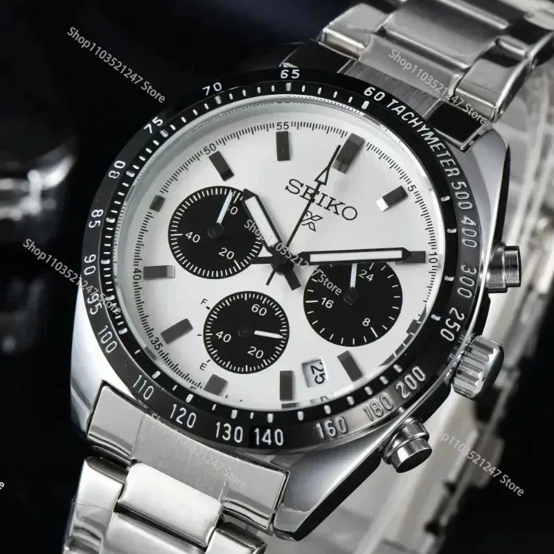 Series Men's Stainless Steel Mechanical Watch (White)